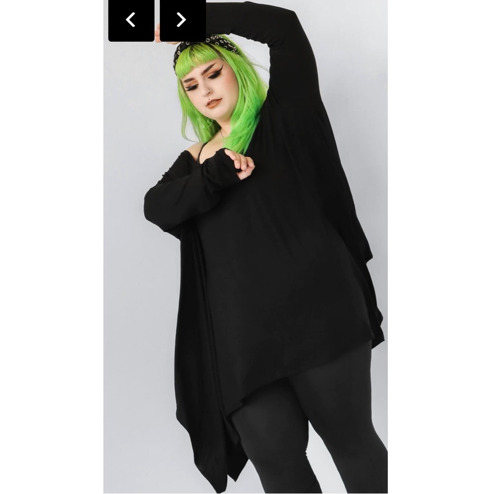 Foxblood oversized flow tunic